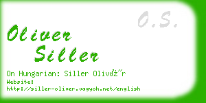 oliver siller business card